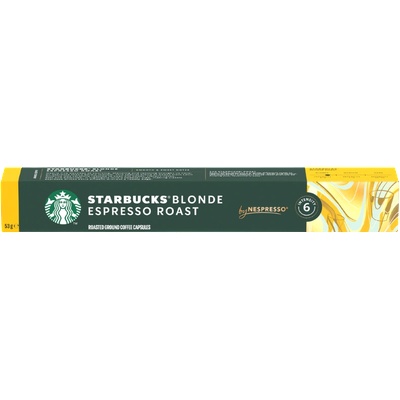 Starbucks Кафе капсули Starbucks Blonde Espresso Roast за Nespresso, 10 бр