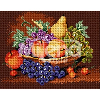 Milena Style Натюрморт с плодове - гоблен със схема конци dmc 1: 4