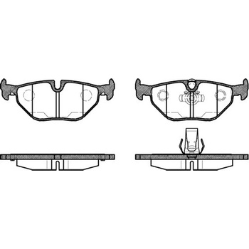 Sada brzdových platničiek kotúčovej brzdy REMSA 0265.15