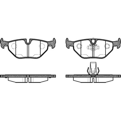 Sada brzdových platničiek kotúčovej brzdy REMSA 0265.15