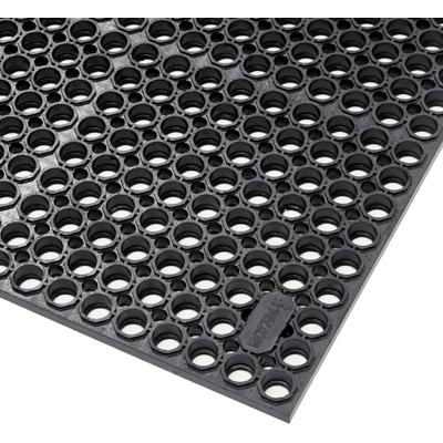 Notrax 563 Sanitop Deluxe Protišmyková gumová rohož s drenážnymi otvormi 91 cm x 152 cm