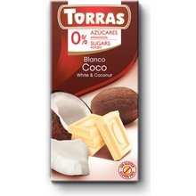 Torras Biela čokoláda s kokosom 75 g