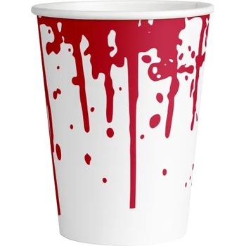 Image 1 of Amscan Хартиени кървави чаши - Хелоуин, 250 мл, 8 бр