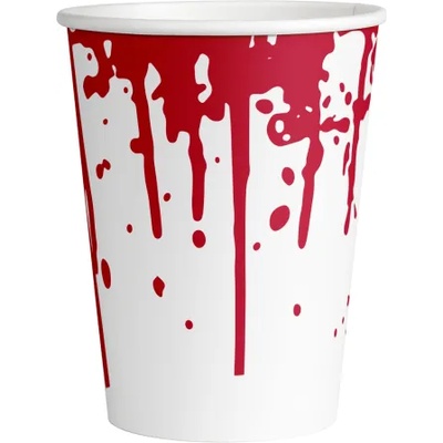 Amscan Хартиени кървави чаши - Хелоуин, 250 мл, 8 бр