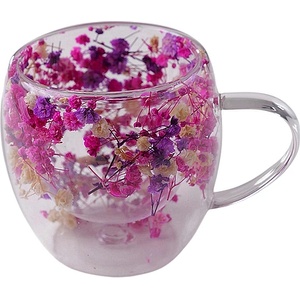 CupHup Стъклена термо чаша CupHup Passion Flower с двойно дъно, Dreamthorn (02-01)