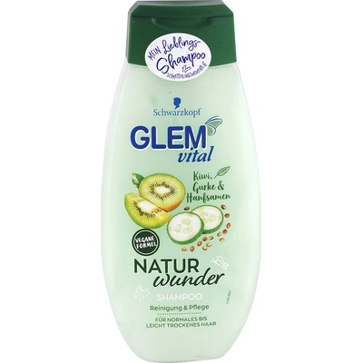 Glem Vital Natur Wunder šampon vlasy kiwi okurky a konopí 350 ml