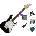 Squier Mini Strat V2 IL Black Premium SET Black Електрическа китара