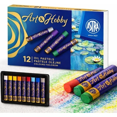Art&Hobby olejový pastel 12 farieb