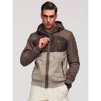 Ombre Clothing Мъжко леко цветно спортно яке с полар бежово Ombre Clothing Ombre Clothing | Bezhov | МЪЖЕ | S