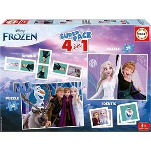 Educa Игрален комплект, Educa, Фроузън, Домино, Мемори и 2 пъзела