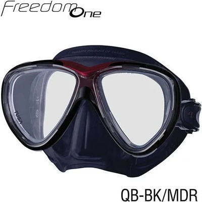 TUSA маска freedom one черна/тъмно червен металик (tus m-211qb bk/mdr)