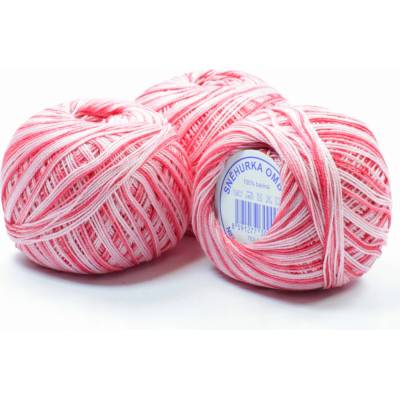 Háčkovacia Priadza Snehurka tieňovaný 30g 33032