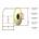 Value Етикет от хартия на ролки 25x50mm 1500 бр. /ролка