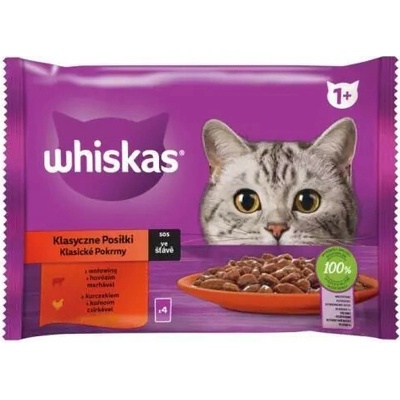 Whiskas mp klasický výber so zeleninou v šťave 4x85 g