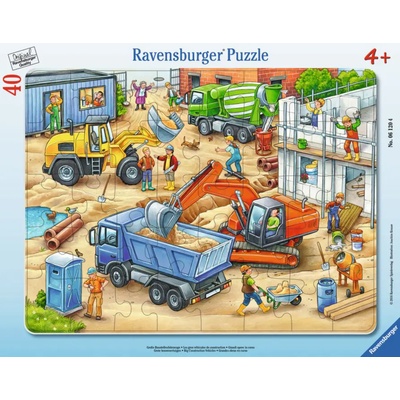 Ravensburger - Puzzle Big Construction Vehicles - 1 - 39 piese
