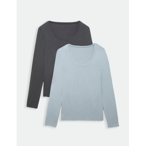 Marks & Spencer Термален топ с дълъг ръкав и Heatgen технология, лека топлина, 2 бр. Marks & Spencer синя Marks & Spencer | Sin | ЖЕНИ | S