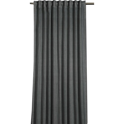 Sehlbach Záves so skrytými pútkami, štruktúra s bavlnou, antracit, 245 x 135 cm