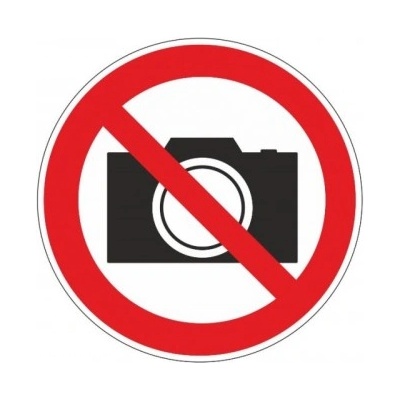 APLI самозалепващ стикер "Забранено снимането! (10702167)