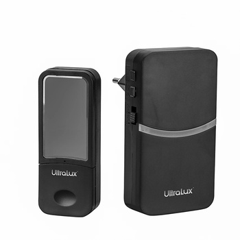 Ultralux Rf Безжичен кинетичен звънец, ip44, Черен (rfcdb18b)