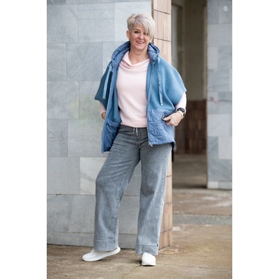 Džíny do gumy PALFI grey F578-21 Šedá