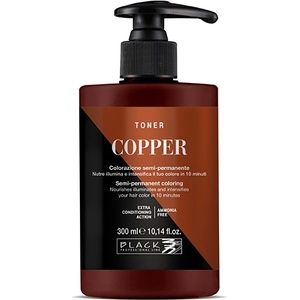 Black Professional Toner Semi-permanent Hair Colour 300 ml полутрайна боя Copper