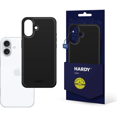 3mk Protection 3mk Hardy Apple Silky Leather MagCase за Apple iPhone 16 - черен (5903108586467)