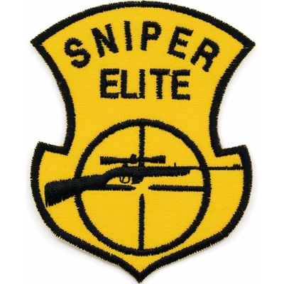 NAVYS Nášivka SNIPER ELITE s odstreľovacou puškou ŽLTÁ