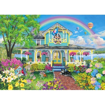 Bluebird Puzzle - Puzzle Blue Cottage - 1 500 piese