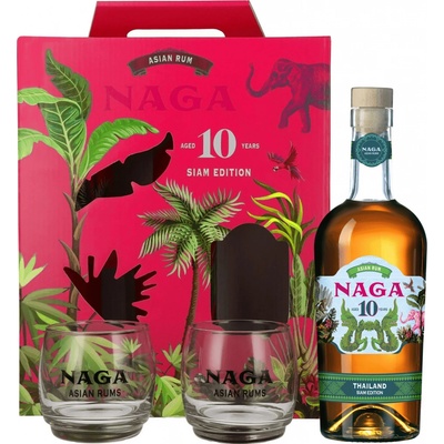 Naga Siam edition 40% 0,7 l (dárkové balení 2 sklenice)