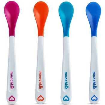 Munchkin White Hot лъжичка със сензор за топлина 4 m+ 4 бр