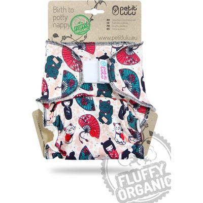 Petit Lulu noční kalhotková plena Fluffy organic na SZ Japonské panenky