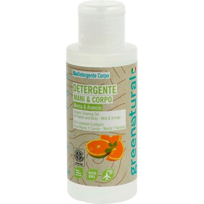 Greennatural Jemné tekuté mydlo s mätou a pomarančom 100 ml