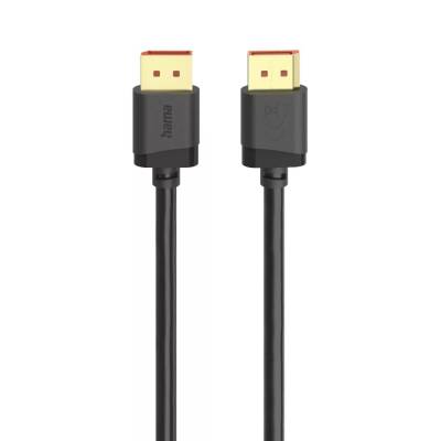 Кабел DisplayPort, DP 2.1, Ultra-HD 8K, 40 Gbit/s, 2 м (HAMA-202010)
