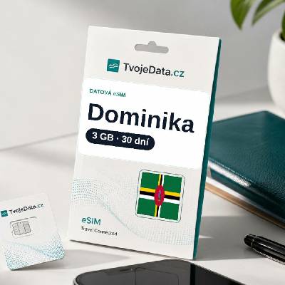 eSIM Dominika 3 GB / 29 dní - Dominika P29OESJ5J