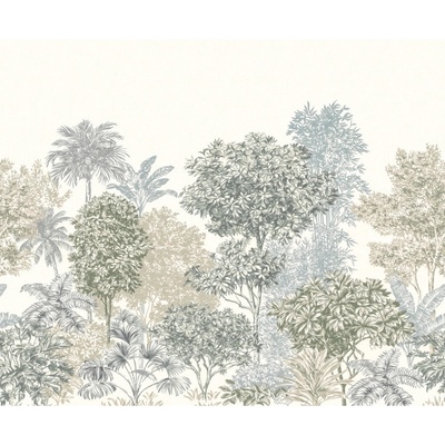 Komar Vliesová fototapeta Painted Palms 300 x 250 cm
