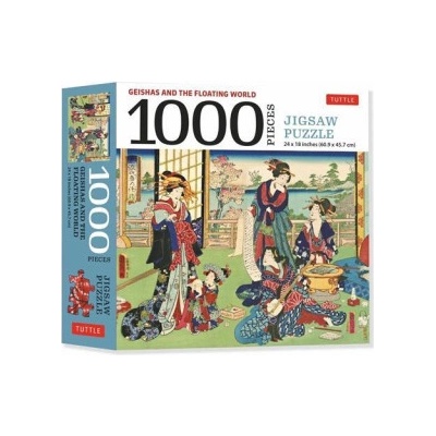 Jigsaw Geishas and the Floating World Toyohara Kunichika,Tuttle Publishing 1000 dielov