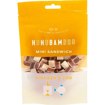 Huhubamboo kurací mini sendvič s treskou 75 g