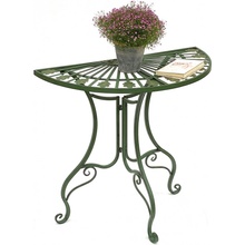 DanDiBo Stôl polkruhový nástenný 93995 Bočný stôl kovový 80 cm