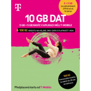 Twist SIM předplacená karta 10GB (5GB + 5GB ZDARMA) + 100 Kč kredit