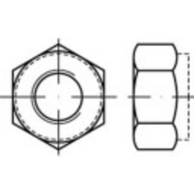TOOLCRAFT TO-5374722 šesťhranné matice M24 nerezová ocel A4 25 ks
