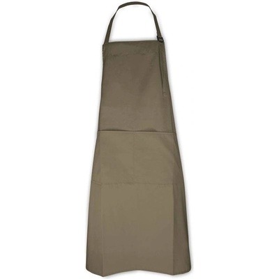 The One Apron Zástěra na krk hnědá taupe
