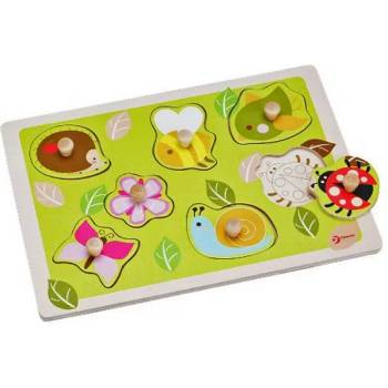 Image 1 of Classic World Детски дървен пъзел - градина