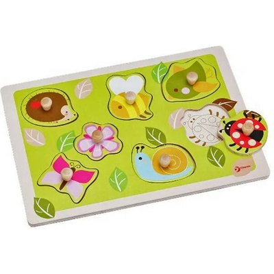 Classic World Детски дървен пъзел - градина