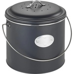 Wenko Черен контейнер за компостируеми отпадъци 6 l Nero - Wenko (54045100)