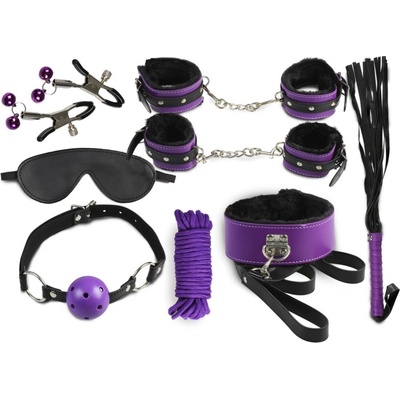 Sada SECRET PLAY Secret Bondage 8 PIECES SET purple