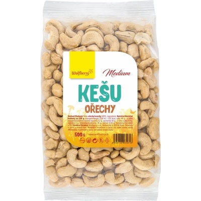 Wolfberry Kešu orechy orechy natural 500 g