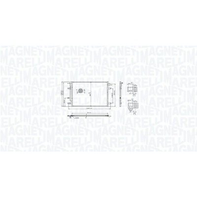Kondenzátor klimatizace MAGNETI MARELLI 350203103400