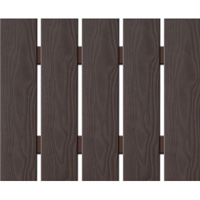 Nextwood WPC široká plotovka 3D line Nextwood, wenge - výška 72 cm