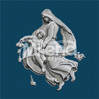 Milena Style Нощта - гоблен със схема конци Ariadna 1: 1