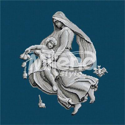 Milena Style Нощта - гоблен със схема конци Ariadna 1: 1